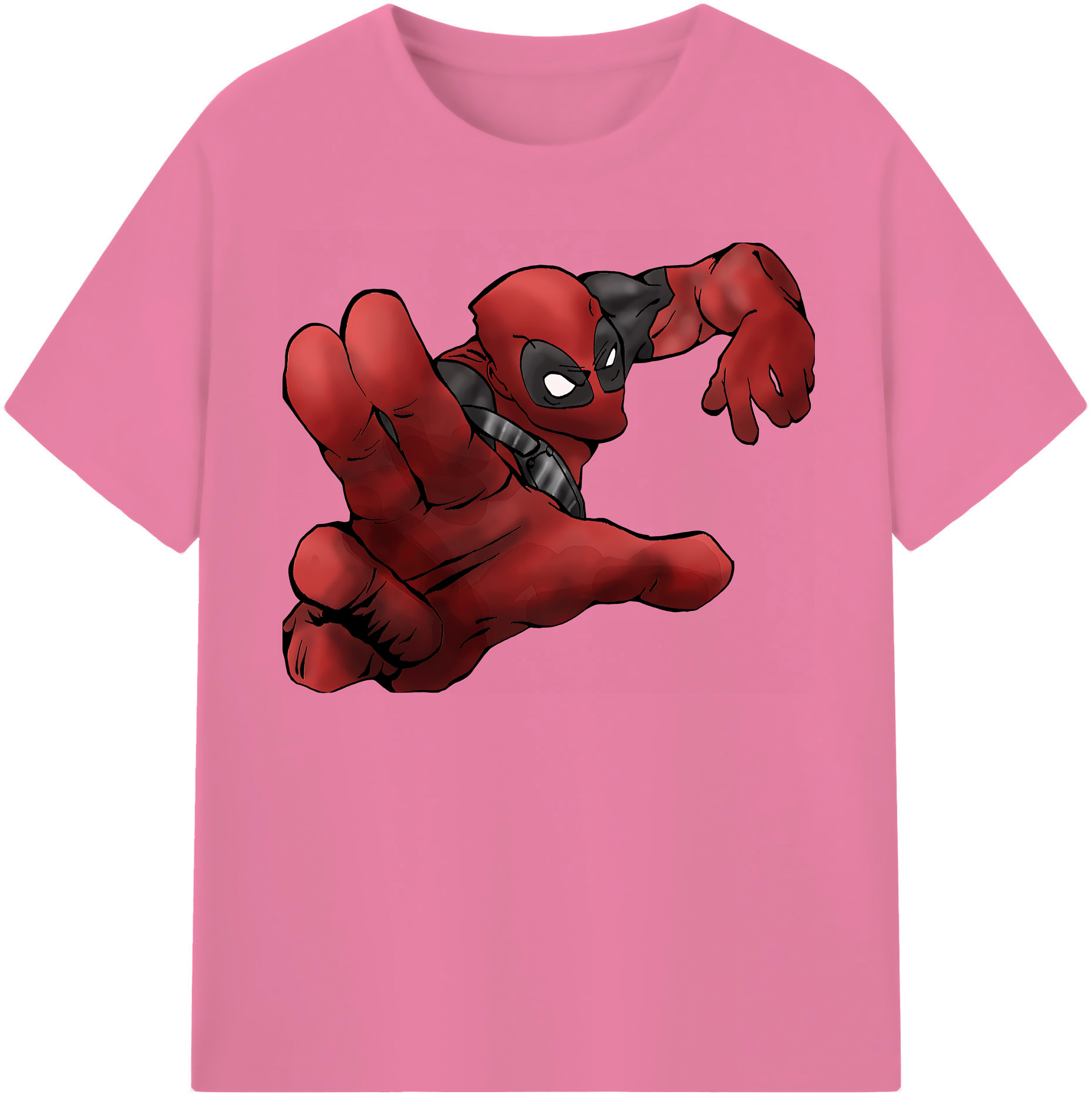 （画像用） Deadpool デッドプール 綿100％半袖Tシャツ（フロントプリント）